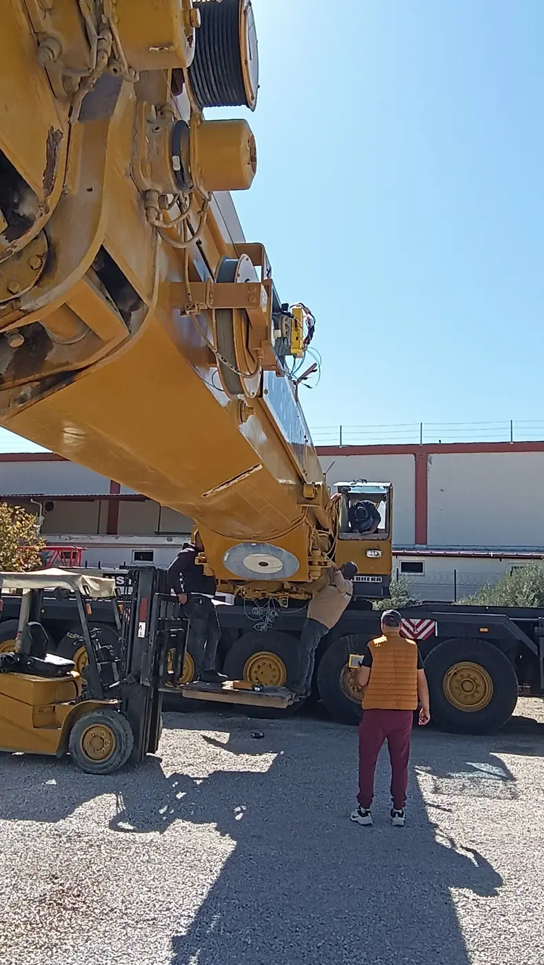 Mobil vincin bom sistemi üzerinde sahada yapılan LMI revizyon çalışması